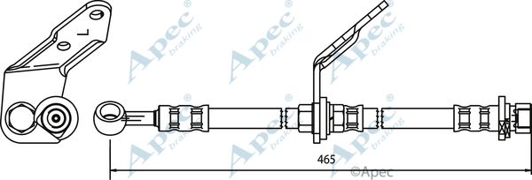 APEC BRAKING Тормозной шланг HOS3550